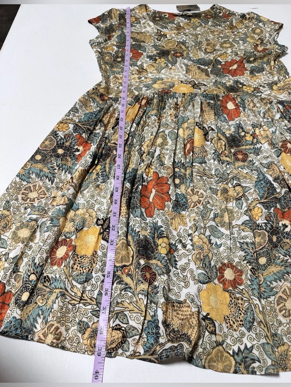 Peruvian Connection Womens Akiko Beeswax Short Streatchy Short Sleeve Dress XL - Picture 14 of 14